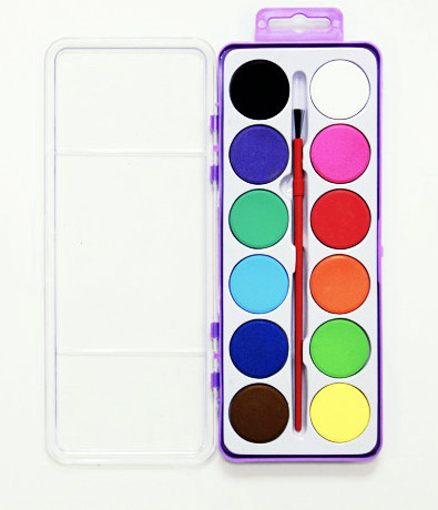 Набор акварельных красок 12 цветов-вода + рисование + коврик + вода + волшебство + рисование + Детские игрушки + беспорядок + бесплатно + раскраска + картина + обучение + письмо