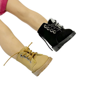 Bottes Martin pour poupées, longueur de pied 5,5 cm, pour poupées en coton de 10 cm et 20 cm, chaussures pour poupées American Girl de 14 pouces, accessoires de déguisement pour poupées - Vente chaude - Product Image 5