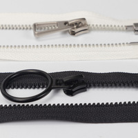 Fermeture à glissière en métal personnalisée et durable en nylon imperméable 40cm/50cm/60cm Dents dorées Fermeture à glissière en alliage de Zinc pour accessoires vestimentaires