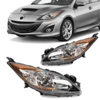 Pour Mazda 3 Sport 2010-2013 Remplacement de l'assemblage des phares du boîtier chromé