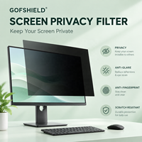Filtre de confidentialité en gros pour écran d'ordinateur PC, protection d'écran Nano 2 faces 180° °   Anti-espionnage, anti-lumière bleue, anti-reflets, résistant aux rayures