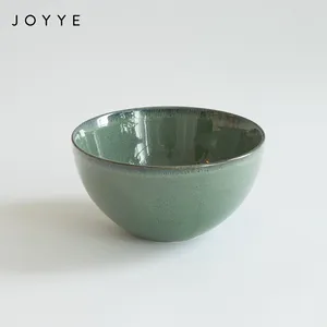 Joyye Peralatan Makan Keramik Model Kustom, Peralatan Makan Malam Set Keramik Glasir Mewah dengan Mangkuk Piring