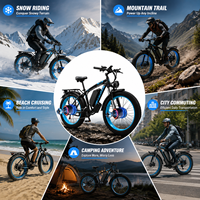 Sepeda Gunung Listrik Ban Tebal AIBAICHENG 26 inci - Motor Brushless Ganda 2000W+ 48V 23Ah Baterai Lithium Lepas Pasang Jarak Tempuh >60km