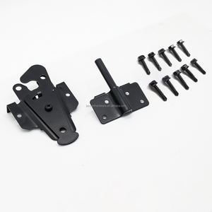 Loquet de portail miniature noir en acier inoxydable SS304, loquet de poteau de clôture, loquet de portail à ressort en acier inoxydable pour clôture en PVC, stock local aux États-Unis - Product Image 1