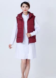 Chalecos para Médicos y Enfermeras de Hospital, Chaquetas de Algodón, Ropa de Trabajo Corta, Cálida para Invierno, Sin Mangas y Gruesa - Product Image 4