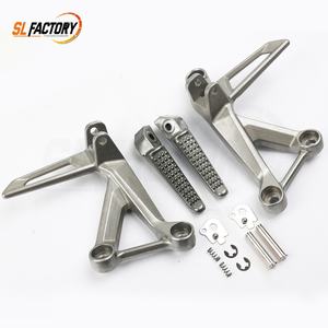 Support de repose-pieds avant gauche/droit en aluminium argenté durable et remplaçable pour moto <span class=keywords><strong>CB500F</strong></span> 16-23 CBR500R 16-23 - Product Image 4