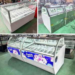 Vitrina Congeladora para Helados, Gelato Italiano, 6, 16, 18, 20, 24 Recipientes, Precio de Máquina Exhibidora - Product Image 2