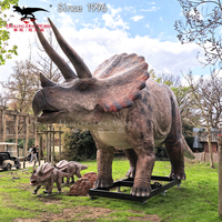 Dinosaure animatronique Triceratops pour parcs à thème, musées, expositions éducatives, attractions commerciales, installation dans les sites touristiques