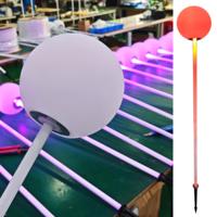 Boule disco LED RGB DMX, diamètre 15 cm-100 cm, adressable, éclairage de scène extérieur pour Halloween, sphère blanche
