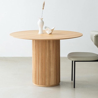 Vente d'usine : Table de salle à manger moderne en panneaux de bois, design tendance, pour hôtels et appartements