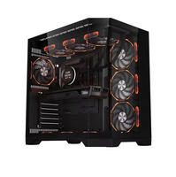Nouveau Boîtier PC Gaming Mid-Tower Modèle 2026 avec Verre Trempé, RTX, RGB et 10 Ventilateurs pour PC de Bureau ATX
