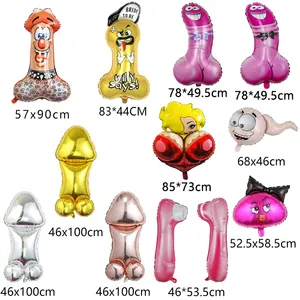 Globo de Aluminio con Forma de Pene, Globo Sexy, Globo Bobo, Artículos para Bromas para Adultos, Artículos para Despedidas de Soltera - Product Image 2