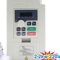Variateur de fréquence PLC Mini 2,2 kW 220 V pour usage industriel