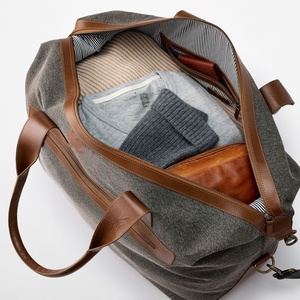 Bolsa de <span class=keywords><strong>Viaje</strong></span> de Fin de Semana 2025 para <span class=keywords><strong>Hombre</strong></span>, Moderna, de Gran Capacidad, Portátil, Cruzada, con Cierre de Cremallera Suave, de Lona y Cuero, Maletín - Product Image 4