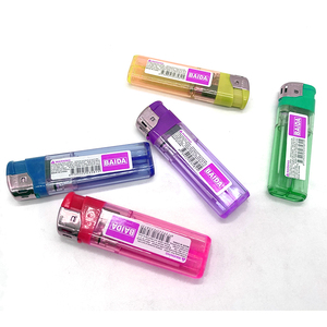 BAIDA 2025 Briquet à gaz en plastique mince transparent <span class=keywords><strong>Cigarette</strong></span> électronique classique pour fumer pour le camping - Product Image 5