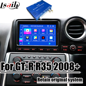 Interfaz Inalámbrica Lsailt 8G CarPlay Android para GT-R GTR R35 2008-2017, Kit <span class=keywords><strong>de</strong></span> Actualización Android Auto, Car Play, NetFlx, <span class=keywords><strong>Spotify</strong></span> - Product Image 1