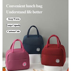 Hot Selling Portable Insulated Picnic Food Storage Bag Handbag School <b>Lunch</b> <b>Box</b> Dinner Container Promotional Gift <b>Lunch</b> Bag - Product Image 2
