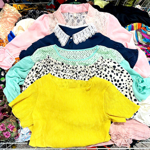 Proveedor DE FÁBRICA DE China, conjunto de seda de verano barato, blusa corta de algodón para mujer, fardo mixto de ropa usada, <span class=keywords><strong>Boutique</strong></span> - Product Image 1