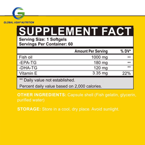 Ausreson <span class=keywords><strong>OEM</strong></span>/علامة خاصة زيت Dha Algal زيت السمك Softgels مكمل غذائي صحي Aepa Dha Algal زيت سوفتجيل - Product Image 3