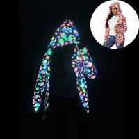 Veste à capuche réfléchissante holographique haute visibilité pour femme, idéale pour le sport en extérieur, la course et l'entraînement