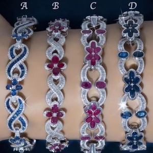 Yu Ying Custom Design Gold Plated S925 <b>Silver</b> Hip Hop Cuban <b>Bracelet</b> With VVS Moissanite Fine Jewelry <b>for</b> Men - Product Image 4