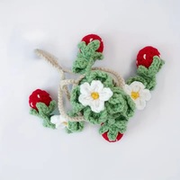 Pendentif floral pour voiture, décoration intérieure de rétroviseur, bijou en laine, best-seller