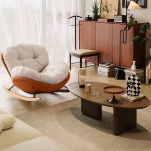 Fauteuil à bascule de luxe Zxm Leisure Lounge pour balcon, salon, sieste, fauteuil individuel en forme de coquille d'œuf - Product Image 4