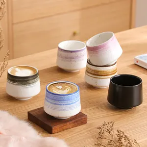 Wholesale Custom Japanese Style Colored Mugs Ceramic Stoneware Coffee Cup Without Handle