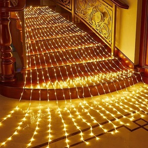 YN Outdoor IP44 LED-Lichterkette 220V Weihnachtsbeleuchtung Funkelnde 8-Modi PVC Eiszapfen-Lichtervorhang - Product Image 1