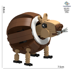 Transfronterizo superventas Tung Sahur montaña mar <span class=keywords><strong>libro</strong></span> palo de madera figura edificio abstracto tiburón juguete de construcción - Product Image 6