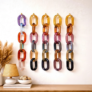 Cadena de Resina Moderna para Pared, Adorno Decorativo Premium para Sala de Estar, Dormitorio u Oficina, Elegante Elemento Decorativo - Product Image 1