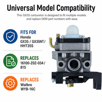Carburateur GX35 de haute qualité pour moteur de débroussailleuse Honda GX35NT HHT35S, pièces de moteur, remplace Walbro WYB-16C 16100-Z0Z-034 16100-Z0Z-815