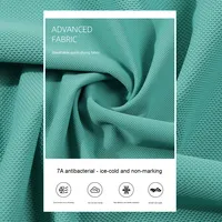 Ice-Feel hommes pour Polo à manches courtes Polyester été affaires revers collé glace soie sans couture en gros vêtements d'été