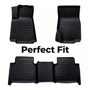 Tapetes de Piso TPE Moldeados en 3D Personalizados, Impermeables, Inodoros, de Cobertura Total para Todo Clima, Juego Completo para SUV Todoterreno Mediano - Product Image 3