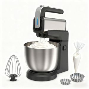 Batidora de mano eléctrica de acero inoxidable Cx-6652 de 3.5l y 5 velocidades con turbo, 200w 250w 300w 350w, con tazón mezclador y soporte de mesa. - Product Image 6
