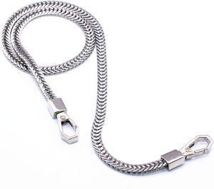 Model Worker Iron Flat Chain Strap <b>Purse</b> Chain Straps Handbag Chains Shoulder Cross Body Replacement Snake Bone Chain Straps Wit - Product Image 1
