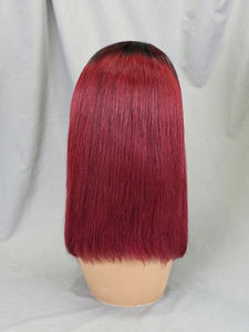 印度原发16英寸自然直发假发200%密度13x4高清蕾丝前额透明瑞士卷发假发 - Product Image 6