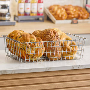 Panier à bagels et à pâtisseries en acier inoxydable 201/304, de qualité commerciale, à plateau supérieur, marque T2g, modèle 1 - Product Image 1