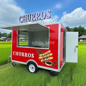 2025 Gasoline Travel Truckice <b>Cart</b> Mobile <b>Kitchen</b> New Food-truck With Vintage Food Trailer - Product Image 4