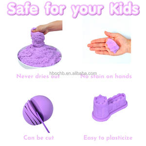 Sable spatial coloré, un jouet anti-stress spécialement conçu pour les enfants. Il <span class=keywords><strong>est</strong></span> non collant, réutilisable et un sable magique - Product Image 2