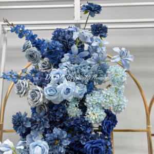 Diskon besar-besaran dekorasi bunga Hydrangea Campuran latar belakang berdiri bunga buatan gaya biru Royal untuk dekorasi acara ulang tahun anak laki-laki - Product Image 4