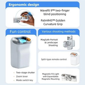 Empuñadura Magnética para Cámara de Teléfono, Mango de Disparo con Bluetooth, Estabilizador de Mano para Fotos con Zoom - Product Image 3