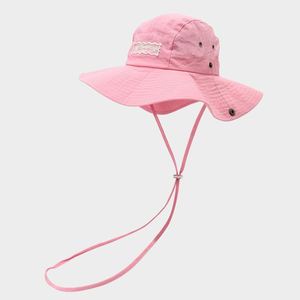 Sombrero de Sol para Verano, Estilo Occidental, de Secado Rápido, Resistente al Viento, con Borde Ancho, Tipo Pescador, Plegable con Cuerda - Product Image 1