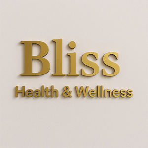 Letrero Metálico con Letras para Negocios, Diseño de Logotipo para Puerta de Tienda, Logotipo de Salón de Belleza, Letras Doradas para Negocios - Product Image 5