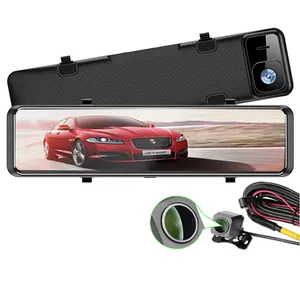 10 11 pollici Dello Specchio di retrovisione Dash Cam 4K Dual Lens car dash cam anteriore e posteriore 1080P Full Touch Screen Wifi Dash Cam Per Auto