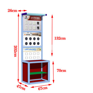 Présentoir électrique détachable personnalisé de <span class=keywords><strong>prises</strong></span> et d'interrupteurs de cadre d'alliage d'aluminium avec le panneau d'interrupteur et de prise de PVC - Product Image 3