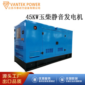Groupe électrogène diesel Jiangsu Wantai TPD45Y5 45kW 400V 50Hz 1500 tr/min avec capot étanche pour extérieur, silencieux et de secours - Product Image 4