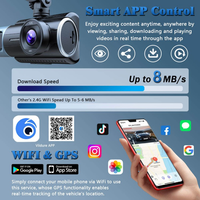 Caméra de tableau de bord 4K Ultra HD à 3 canaux avec WiFi, GPS et ADAS, enregistreur vidéo de voiture à trois objectifs (avant, intérieur, arrière) – Prête à être expédiée en gros