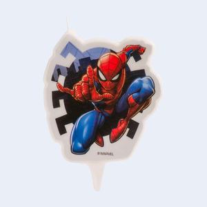 Vela de Cumpleaños de Spiderman de 7 cm, Decoración para Pastel - Product Image 1