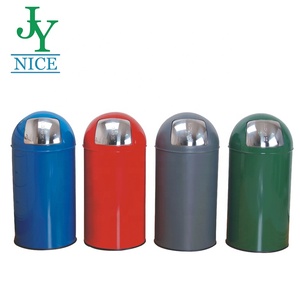 <span class=keywords><strong>Cubo</strong></span> de <span class=keywords><strong>basura</strong></span> comercial con tapa de empuje de satén cepillado de cobre y oro rosa de <span class=keywords><strong>18</strong></span> <span class=keywords><strong>litros</strong></span> para Centro Comercial rectangular - Product Image 1
